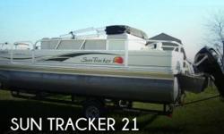 Actual Location: Ennis, TX
- Stock #101724 - Ready to Cruise! Ready to Fish! Owner is motivatedTwenty One Feet of Sun Tracker FUN & Fishing!Lots of open space to move around this pontoon. This is perfect for small ones to older fishing people. Three