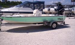 This inshore predator is ready for fisherman. This Mako has hydraulic jack plate, hydraulic steering, 2 tournament seats, garmin 531 s gps, 90 hp optimax with 4 year warranty, 33 gal. tank, ss prop, 6 ft power pole with remote, aluminum trailer, mag