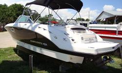This is the brand new 2011 model Chaparral 244 Sunesta. This boat is new and it's up for bids. Give us a call for equipment and details on this boat. Shopping Chaparral boats is a good deal - shopping Chaparral boats with Sunrise Marine is an even better