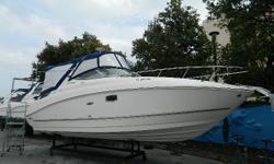 This 2011 Certified Pre-Owned 280 Sea Ray Sundancer is in phenomenal condition. If you're looking for a comfortable cruiser with AC & generator, a windlass anchor, cockpit grill, great seating and more then this is a must see. Not to mention this boat's