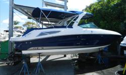 ...NEW TRADE IN...
2011 SEA RAY 300 SLX W/ AXIUS 350 MAG MPI ENGINES. BLUE HULL, COCKPIT COVER, SUN SHADE, AND VERY LOW HOURS (LESS THAN 25). SHOWS LIKE NEW. DEIVERED NEW 11/2011 AND BEEN RACK STORED. MUST SEE NOW AT OUR POMPANO LOCATION. PLEASE CALL MIKE