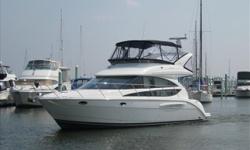 Knowing that some family cruisers look like minivans, Meridian designed its 391 Sedan to bring the styling and performance of a sportscar to the class without losing any practical features. This attractive yacht's sleek profile conceals a wide-open salon