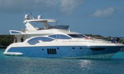 Description
Like New 2011 70 Azimut with only 130 hours. This perfect yacht was delivered new 5 months ago. Seven is a company owned trade-in that is priced to sell immediately. Some of the notable options include 8 underwater lights water maker 8 flat