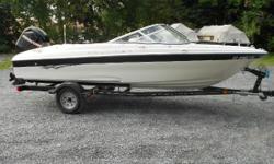 The Bayliner 180 is a great total value package for water sports and family fun. This is one of two sister boats coming out of our rental fleet after 3 years. This boat is perfect for all activities.
The boat is in great shape and the engine is in top