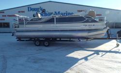2011 Crest Caribbean,2011 Honda 135 4S, 2011 Shoreland'r Trailer, Jensen Stereo, Humminbird 385ci Fish Finder, 2 Captain's Chairs in Front, Bench Seating Throughout, Storage Under Seating, - 2011 Crest Caribbean
Nominal Length: 22'
Engine(s):
Fuel Type: