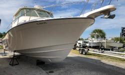 Just traded, this immaculate 2011 Grady-White Express 360 is the ultimate cruising boat ready for any destination.&nbsp; Powered by triple Yamaha 350 V8's, each with just over 100 total hours and a recent service, this boat is ready to go.&nbsp; Extensive