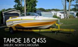 Actual Location: Shelby, NC
- Stock #082833 - SUPER MINT CONDITION * FULLY LOADED * SUPER LOW HOURSFor Sale ~ 2011 Tahoe Q4SS Cherry Condition 18-1/2 foot Runabout with 3.0 Litre Inboard Mercruiser Engine Less than 30 Hours on Engine 44 MPH Top End with 2