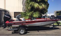 This Boat is in Excellent Condition.
2 lowrance mark 5x pro's
Motorguide 12V 46LB Thrust
On Board Charger
Custom Sunbrella Boat Cover
All-welded Revolution hull with Smooth Ride Guarantee All-aluminum Power-Trac set-back transom for a quicker holeshot