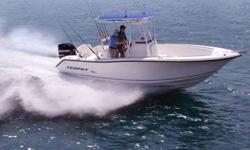 &nbsp;Stock #T0010 Ride, range and fishability are the heart and sole of this all new 2203 Center Console from Trophy. The Trophy Hull System (THS) provides a soft, dry and safe ride on your way to your favorite fishing grounds. Combine the THS with 104