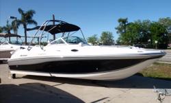 2012 Hurricane SunDeck 2700 w/dual Yamaha F150 outboard motors.This boat is equipped with a new package from Hurricane Deck Boats, the Platinum Package; granting the already magnanimous vessel even more aesthetic appeal. The package includes:Custom hull
