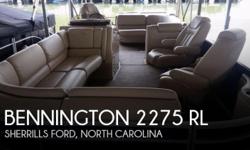 Actual Location: Mooresville, NC
- Stock #056644 - If you are in the market for a pontoon, look no further than this 2012 Bennington 2275 RL, just reduced to $37,400 (offers encouraged).This boat is located in Mooresville, North Carolina and is in great