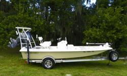 This Boat, Motor and Trailer package includes: Bonefish Back Country 18 with a 24v Minn Kota iPilot Trolling Motor, Stereo, Garmin 740S, Mooring Cover 3 Poles, Dual Batteries, Trim Tabs, SS Prop, 8ft Power Pole. This boat is powered with a 2012 Yamaha