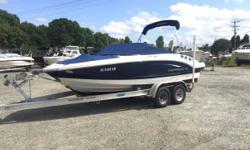 Clean Freshwater Boat with the quality you expect from Chaparral. &nbsp;Fuel Efficient Volvo 4.3 GL engine with only 106 hours. &nbsp;Great features include bolsters on the captains seats, large sunpad that turns into a sun lounge, dedicated cooler
