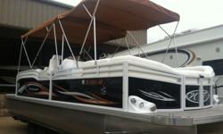 This is a Clean, Beautiful boat with only 45 hours! It has a double bimini top, raised helm and many extras. This JC 25' Neptoon SL Sport has a 175 hp Suzuki to give you the power needed for tubing or skiing.The JC Pontoons are the best built pontoon in