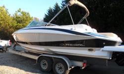 Absolutely like new 2500 Bowrider with rear facing lounge seats, roomy cockpit with pump out head, changing room. &nbsp;High quality vinyl and carpet with wood accents. &nbsp;8.1 375hp Mercruiser with through hull captain's choice exhaust. &nbsp;This is