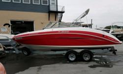 SALE PENDING
2012 Yamaha Marine SX240 High Output
2012 Yamaha SX240 HO, Twin Yamaha JF180DN, Shoreline Galvanized Tandem Axel Trailer with Spare Tire, Bimini Top with Boot, Storage Cover, Cockpit Table, Carpet Runners, Hour Meter - 162 hours, Stereo, Dual