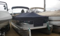This low hour, one owner pontoon boat is the perfect blend of affordable simplicity and quality. Don't miss the opportunity to own this well cared for used pontoon boat. Trades Considered General Options CERTIFIED DRIVE TRAIN WARRANTY STOCK# P2045