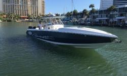 Just Listed !!! Excellent condition throughout on this slightly pre-owned Cigarette Top Fish.Loaded with options and riding on a custom painted Myco trailer.Trades Considered.&nbsp;
Triple-Mercury 300 Verado's w/warranty until 2020,K-Planes,Mercury DTS