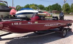 ON HOLD! 2013 POLAR KRAFT TX175FF EVINRUDE 25 ETEC WITH STAINLESS PROP 2013 TRAILMASTER TRAILER WITH SWING TONGUE, SPARE, SIDE GUIDES, TIE DOWNS COVER 2 ELECTRIC ANCHORS 55LB EDGE TROLLING MOTOR 3 ACROSS FRONT SEAT BASES X-4 PRO 598 CI HD HUMMINBIRD TILT