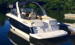 (LOCATION: Bradenton FL) The Regal 2700 Bowrider is a full-featured family day cruiser with style, comfortable accommodations, and serious performance. This "like new" Regal has been meticulously maintained and is priced to sell. She features a large open