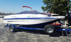V6 220HP version, great power on a family friendly boat. Trades considered. CANVAS BIMINI TOP MOORING COVER ELECTRICAL BATTERY ELECTRONICS AM/FM STEREO DEPTH FINDER MECHANICAL POWER TRIM STOCK# B16668 TRAILER BRAKE-TRAILER BUNK TRAILER SINGLE AXLE-TRAILER