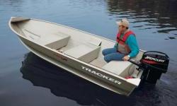 The TRACKERÂ® Guide V-14 provides boaters with a lightweight, yet extremely durable, utility boat. It is constructed using&nbsp;a one-piece welded aluminum hull. This means that you can take it out for years of work or fishing without fear of a few bumps
