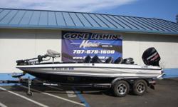 Enormous front casting deck and the XS hull gives it rock-solid stability, even with two anglers fishing up front. Its 225 hp rating, 53-gallon fuel tank and state-of-the-art performance hull give it the speed, range and riding comfort demanded by today's