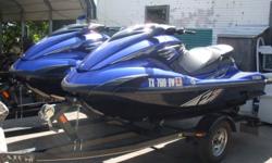 2 Yamaha FZS Jet Skis, Supercharged, 210 HP Each, 58 Hours, Includes Tandem Ski Trailer.
Beam: 4 ft. 5 in.
Boat cover;