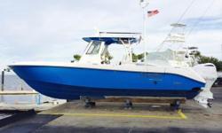 Caribbean Blue&rdquo; The 325CC is the finest, pound for pound, offshore center console built today! Where can you find a 32' center console with 10' 8&rdquo; beam that is built like an Everglades with the RAMCAP patented hull anywhere in the world?
What