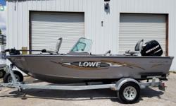 2014 Lowe Boats Fishing Machine FM175 Pro WT
Options Included: Galvanized Trailer, Spare Tire W/ Galvanized Rim & Mount, Rear Bench Seat / Extended Rear Deck Conversion, Stand Up Bimini Top, Full Vinyl Flooring, Ski Tow Bar, (2) Additional Fold Down