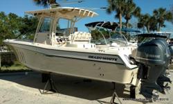2015 Grady-White 283 Canyon Center Console W/twin Yamaha F300XCA's. Warranty through 4/1/2020! Equipped with: Sand hull color, T-top w/front & side curtains, electric flush head, windlass, fusion stereo, outriggers, Garmin package, and much more! Come