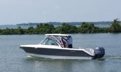 Boat Recently Delivered NEW - Engine Hours are Break In Time Only! Pursuit's most popular model rigged with Twin 150hp Yamaha 4-Strokes. Bowrider family fun with excellent fishability!
Barrier Coat w/ Bottom Paint
Remaining Yamaha & Pursuit Warranties