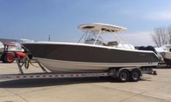 Very Lightly Used Pursuit 280 Sport! Certified Trade w/ Warranty!
Titanium Colored Hull ... Twin 250hp Yamaha 4-Strokes w/ 10 Hours ... Bow Thruster ... Windlass ... Garmin Electronics
Trailer Not Included
Nominal Length: 28'
Length Overall: 28'
Max