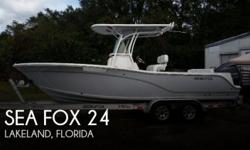 Actual Location: Lakeland, FL
- Stock #097696 - MINT Condition! Sea Fox w/all extras! Yamaha 300!!This new 2015 Sea Fox 24 is spectacular! Yamaha 300 4 stroke, misters on the hard top, everything possible that can be added!Awesome console that is fully
