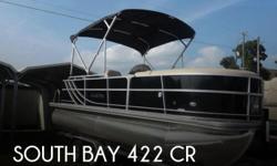 Actual Location: Lexington, SC
- Stock #085337 - This vessel was SOLD on July 27.If you are in the market for a pontoon, look no further than this 2015 South Bay 422 CR, just reduced to $27,995.This boat is located in Lexington, South Carolina and is in