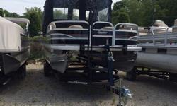 &nbsp;Check out this Gently used Pre-owned&nbsp;FISHIN' BARGE 24 DLX&nbsp;pontoon. It has an&nbsp;expansive deck footprint of over 200 square feet, and it's outfitted with an impressive collection of fishing and comfort advantages.
Throughout the huge