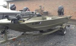 This is for the boat,2015 Mercury 30/25 tiller eletric start JET , 50 on MinnKota and the trailer. Call for more info.&nbsp;
&nbsp;
&nbsp;
&nbsp;
If you're looking for a versatile, durable, smooth-riding, and affordable fishing boat, look no further. The
