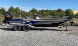 2016 Nitro Z-21 paired with a Mercury 250 Pro-Xs. Two lowrance hds 12's at console, one lowrance hds 9 at the bow, minnkota fortrex 112 36volt, hydrowave, fiberglass fenders with upgraded wheels, storage drying fan, hot foot, dual fill recirc and