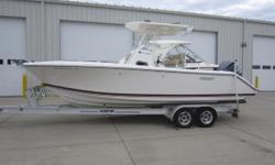 &nbsp;
Price Reduced!!
Very lightly used Pursuit 238 C recently traded in and is a Certified Trade w/ Warranty! Pursuit Warranty thru 2018 and Yamaha YES Warranty thru 2021! Unique situation on a like NEW Pursuit!&nbsp;
Windlass&nbsp;
Fiberglass Hard