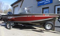 Just in!!2017 Alumacraft Competitor 165 CS powered by a 2017 Evinrude 90hp E-Tec engine with only 84 hours on it! Some features on this model are: Vinyl Cockpit, Minnkota On-Board Dual Bank Battery Charger, 2 Pedestal Seats, ShoreLandr Trailer w/Side
