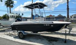 SALE PENDING
2017 Bayliner Element F18
T-Top, Power Pole GPS, and much more come and see for yourself... Very low hours..Our new Element F18 takes full advantage of our exceptionally-stable M-Hull? by combining it with a deck plan focused on fishability.