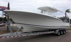 GREAT FINANCING AVAILABLE!!!!
&nbsp;
From its legendary ride to the hull that is designed to cut through head seas and run on rails, the 34 CC embodies everything Davis is known for. This center console proves beauty can be functional with the dramatic