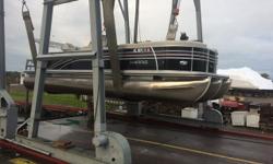 "Like New" barely used. The family is growing, no time to boat. Quality built tri-toon w/150 Four Stroke Mercury. Truly a turn key boat. Be ready for the Spring. Trades considered. CANVAS BIMINI TOP MOORING COVER (BLACK) PLAYPEN COVER DECK SKI TOW