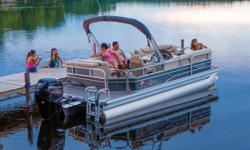 The Great Outdoors Marine - The Fun Starts Here!
Save $1000 on this Demo boat! Only 46 hours on motor!
Package price includes: 2017 Party Barge 20 DLX with a Mercury 
60hp 4-stroke outboard, a pop-up changing room w/ privacy curtain,
a custom-matched