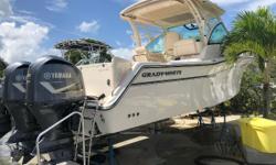 This immaculate 2018 Grady-White 330 Express just arrived!&nbsp; It includes an extensive Simrad electronics package including 2 12" NSS12 Evo3 multifunction displays, 1kw thru hull transducer, Simrad RS35 VHF radio, and Simrad autopilot