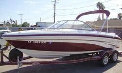GREAT BOAT! LOW HOURS!WOW ! THIS ONE HAS IT ALL!The sleek 2008 TAHOEÂ® Q6 SF is a midsize ski / fish sterndrive runabout. It?s fully equipped to pursue watersports or fishing in style and comfort. The helm console offers decent leg room with a partial
