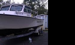 C-Hawk 25 feet Sport Fishing Boat
Call Larry at 410-317-8454 2001 C-Hawk Standard Cabin
2001 Yamaha SX225 OX66 Saltwater Series 2-Stroke
2003 Venture Tandem Axle Roller Trailer (MD STATE INSPECTED)
Cabin Includes
1. Two Vinal Seats with under cushion