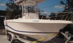 2004 Other Walk Around, Engine: 200hp, Length: 22', Exterior: White, Amfm stereo, Cd system 2004 Proline Walk Around 22' boat with the following: T-top with windshield & jacket storage, 200hp Mercury Saltwater Edition, four blade stainless steel