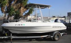 2008 WELLCRAFT 180 CENTER CONSOLE
LIKE NEW, MANY UPGRADES!
This boat is loaded!
FULL ENGINE WARRANTY GOOD TILL 03/ 2014
Powered by 115 hp Yamaha four cycle outboard engine. Factory T-top with rod holders and Deck light.
Dual Batteries with switch.