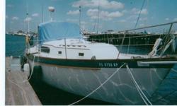 As Is at Grn Cv Sprs,Fl in water. Draft 6' Mast down to paint. Engine runs good. Will trade for something the same value. Bob